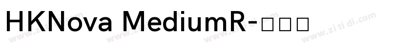 HKNova MediumR字体转换